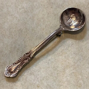 Vintage Southern Colonial by Fine Arts Sterling, 925 Silver Spoon Brooch